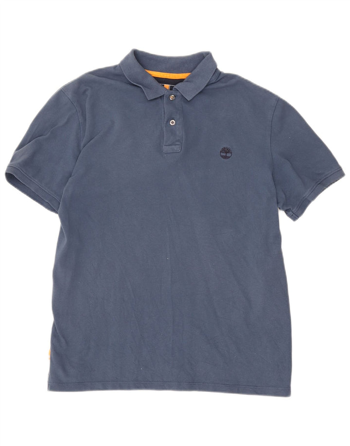 Camisa polo masculina Timberland Regular Fit grande azul marinho