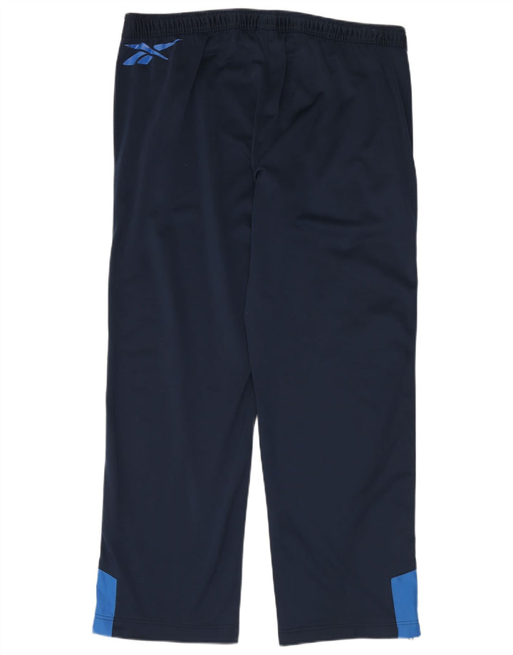 Calça de treino masculina Reebok Graphic XL azul marinho poliéster colorblock