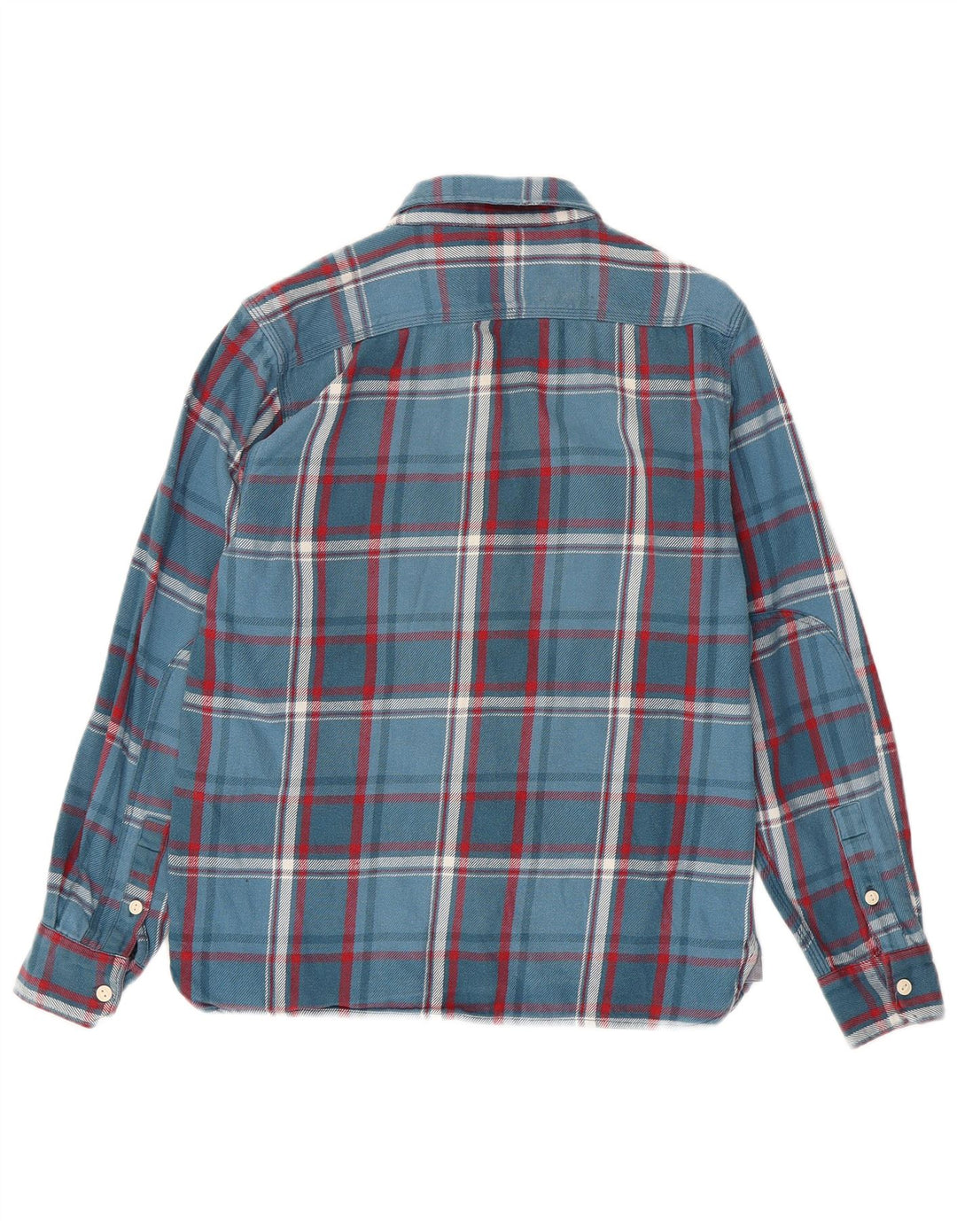 Camisa masculina de flanela Levi's Standard Fit pequena xadrez azul