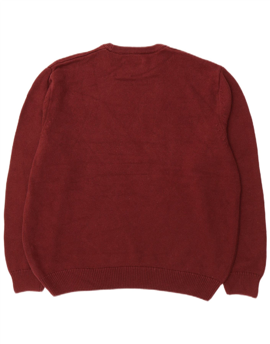 Suéter masculino CHAPS com gola redonda 2XL algodão Borgonha
