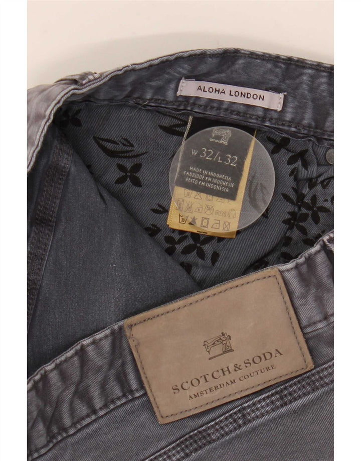 Scotch & Soda Mens Slim Jeans W32 L32 Cinza Algodão