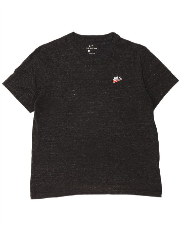 Camiseta masculina Nike grande algodão manchado cinza