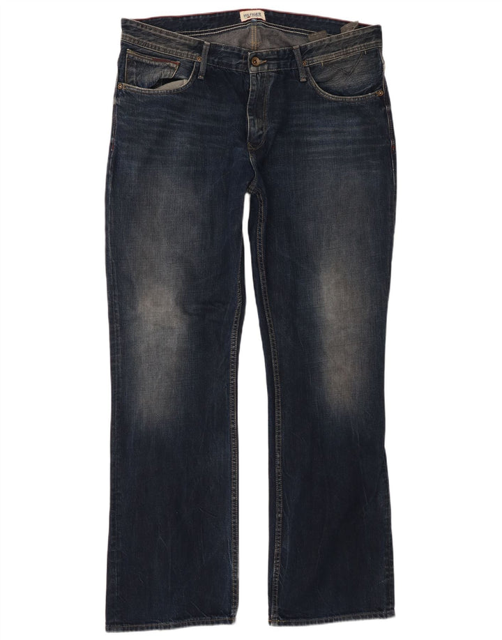 Tommy Hilfiger Masculino Bootcut Jeans W38 L34 Azul Marinho Algodão
