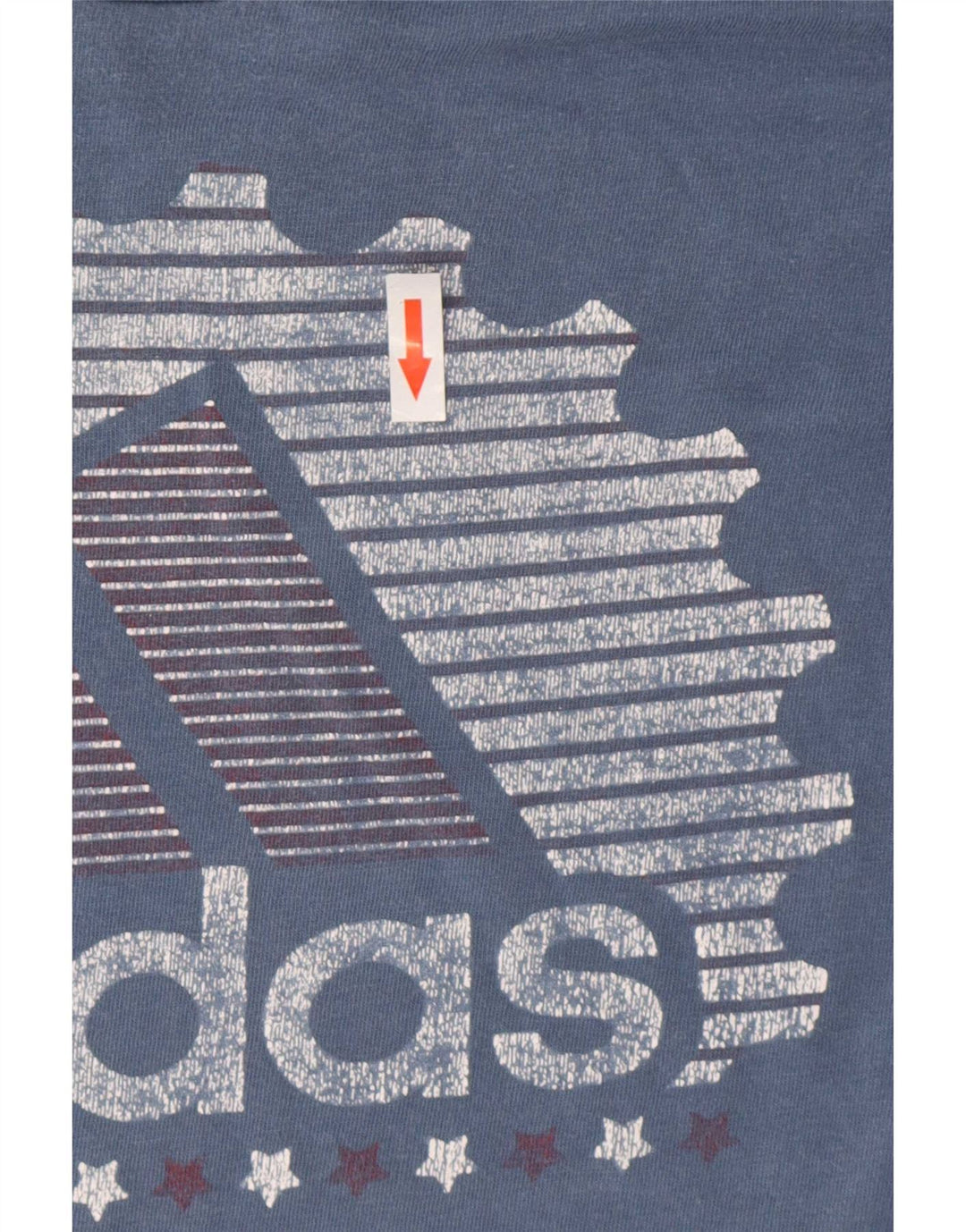 Adidas Mens Graphic T-Shirt Top Médio Algodão Azul
