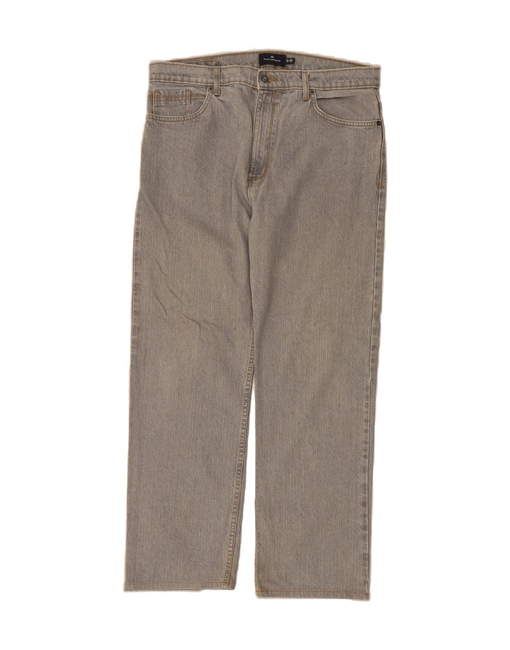 BLUE HARBOUR Mens Straight Jeans W36 L31 Grey Cotton Vintage Blue Harbour and Second-Hand Blue Harbour from Messina Hembry 