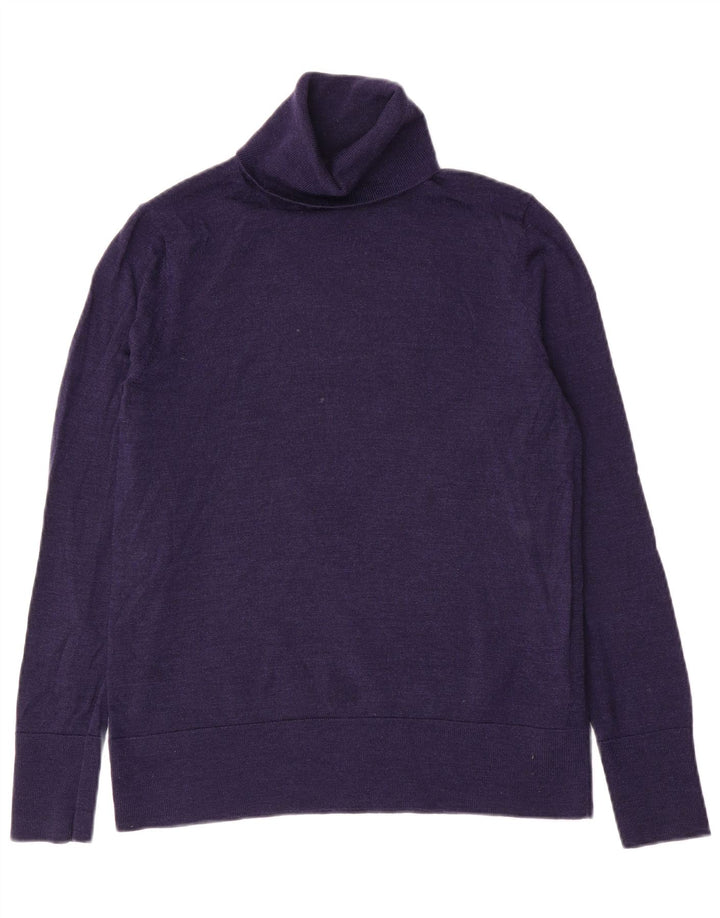 Suéter masculino Gap com gola redonda e lã azul marinho médio