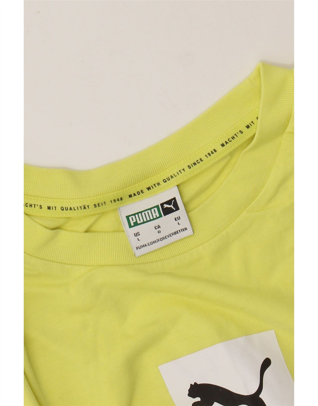 Camiseta gráfica masculina PUMA grande amarelo