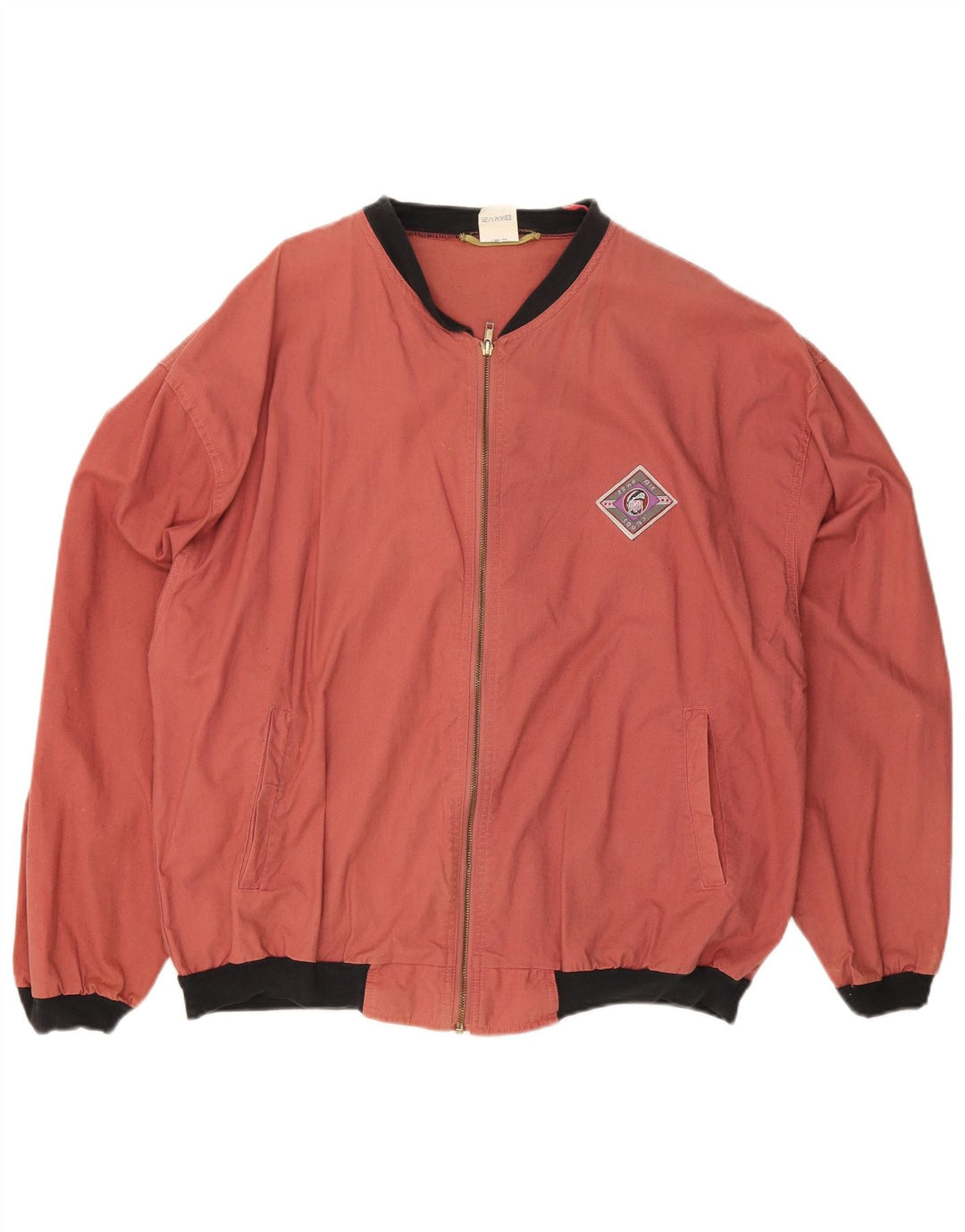 Jaqueta bomber masculina VINTAGE IT 52 XL algodão vermelho