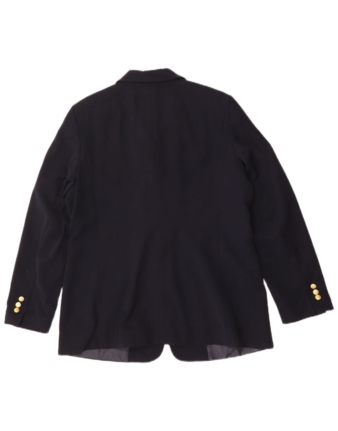 Jaqueta blazer feminina L.L.Bean de ajuste regular US 14 XL azul marinho poliéster