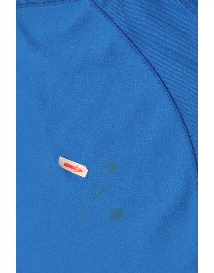 Camiseta feminina Champion UK 14 grande azul colorblock poliéster