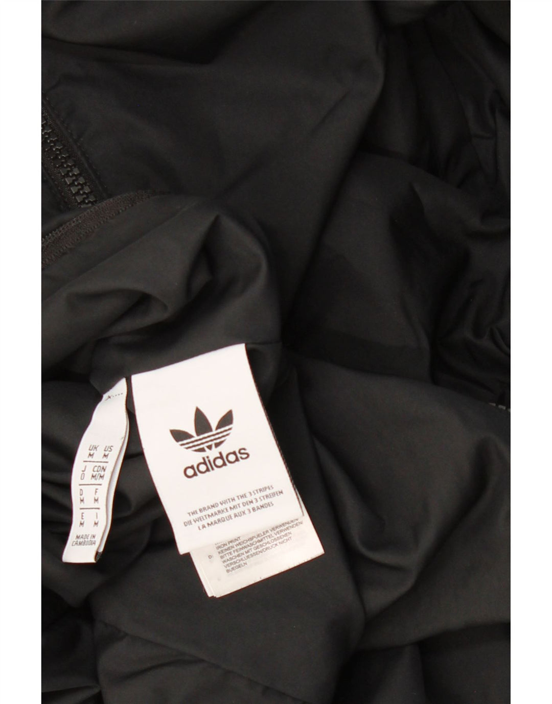 ADIDAS Mens Graphic Reversible Jacket UK 38 Médio Preto Colourblock