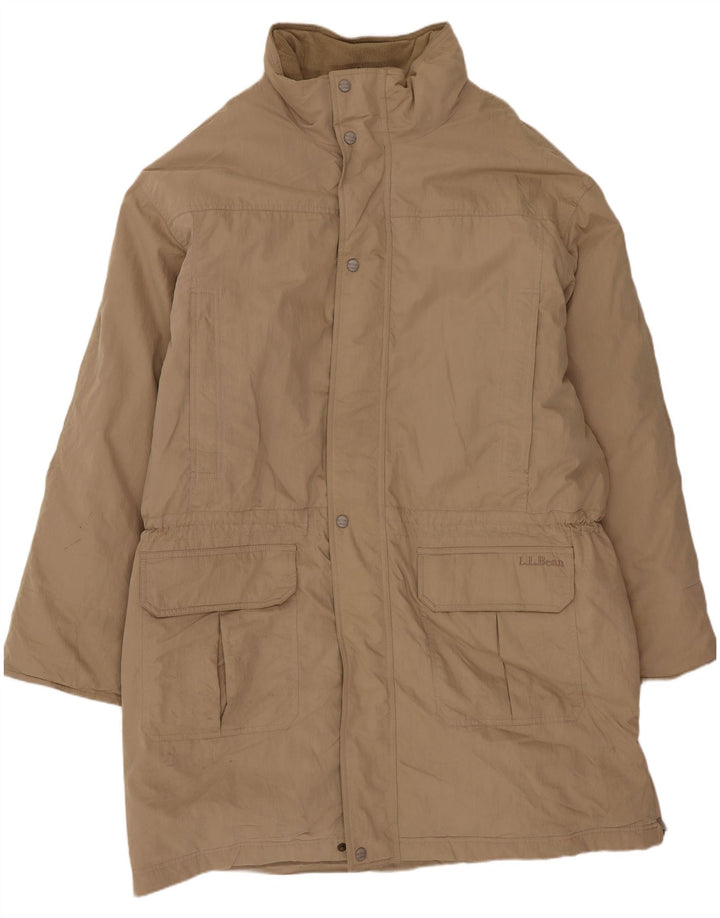 Casaco acolchoado masculino L.L.Bean UK 42 XL algodão bege