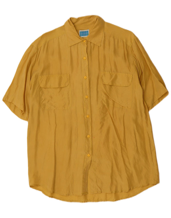 Camisa feminina espinhel de manga curta Witty Girl Reino Unido 10 pequena amarela