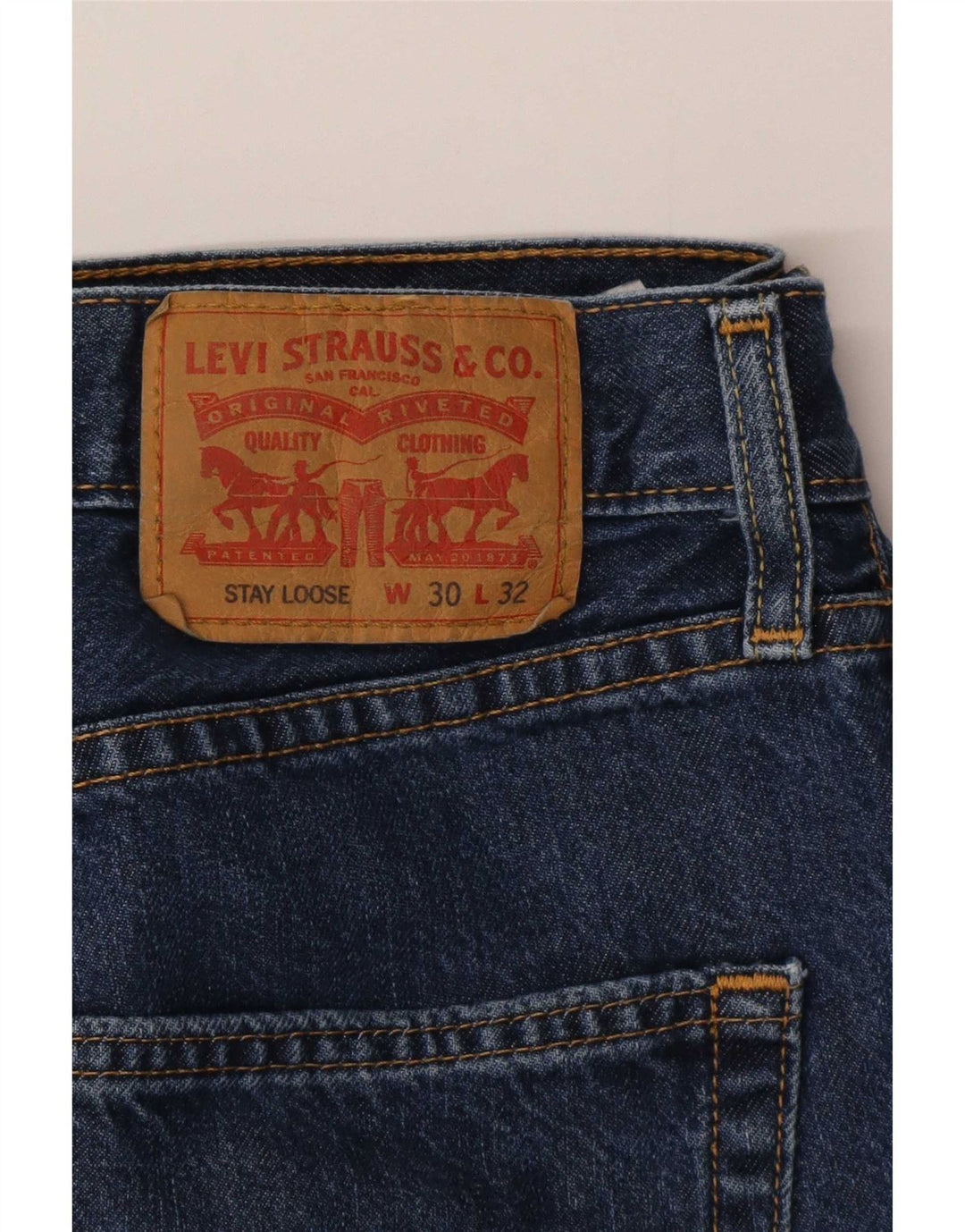 Jeans Levi's Masculino Solto W30 L32 Azul Algodão