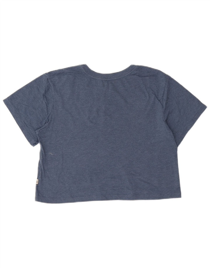 Camiseta Vans Feminina Crop Oversized Graphic UK 10 Pequena Azul