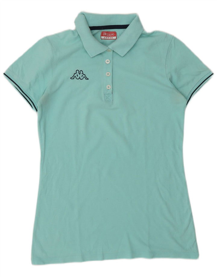 Camisa polo feminina Kappa UK 14 grande turquesa