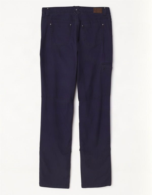 Calça cargo feminina reta Tommy Hilfiger US 4 pequena W30 L31 azul marinho