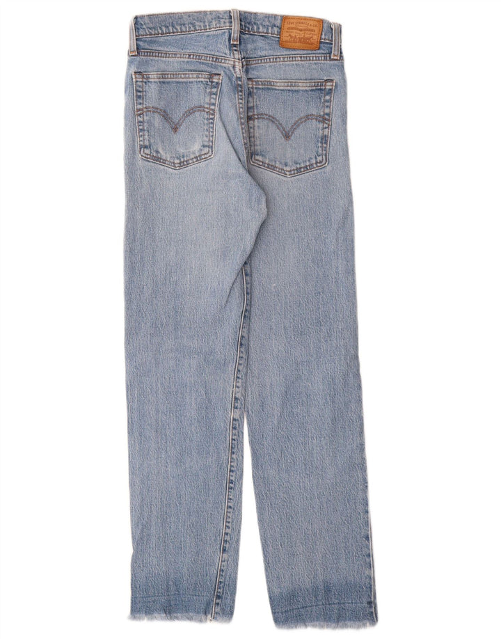 Calça jeans feminina Levi's Wedgie Straight W25 L28 azul algodão