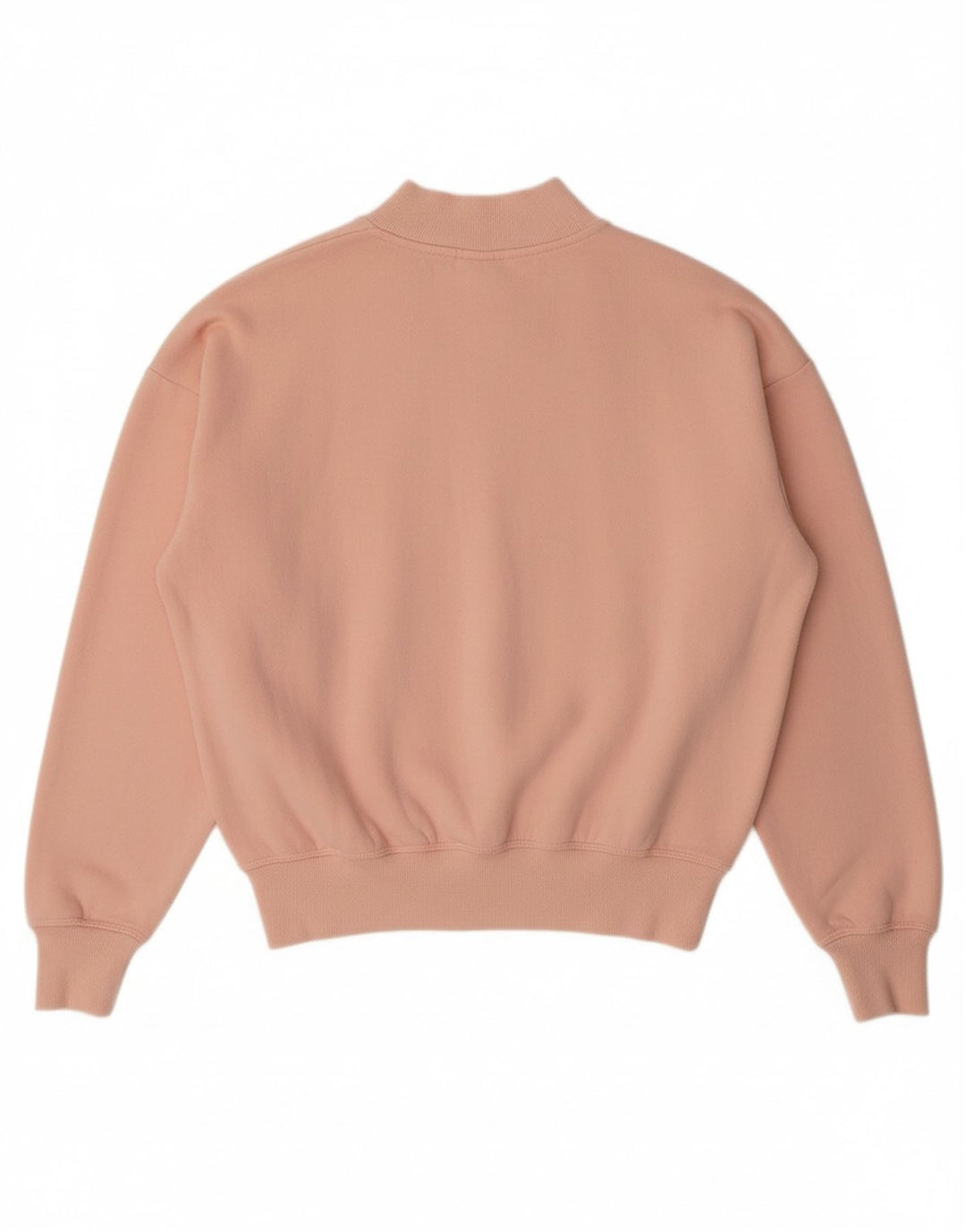 CHAMPION Suéter feminino oversized Reino Unido 10 pequeno algodão rosa