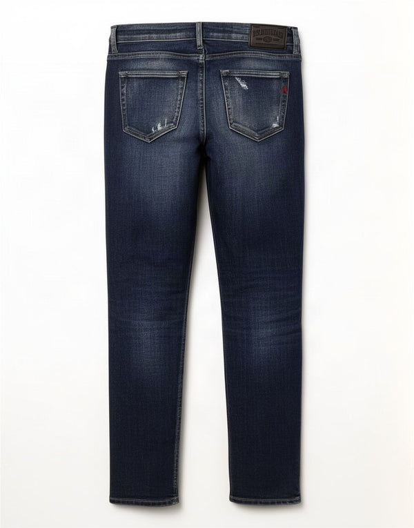 Replay feminino Katewin desgastado jeans skinny W25 L28 algodão azul