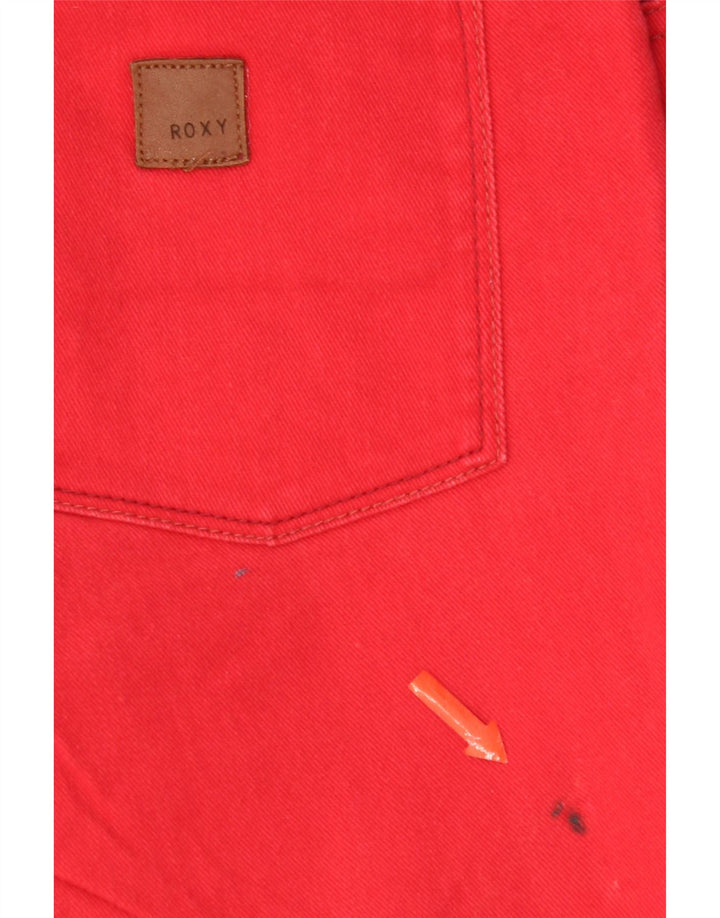 Roxy Jeans Skinny Feminino US 8 Médio W28 L27 Algodão Vermelho