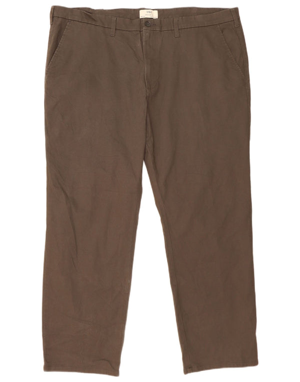 Calça Chino Masculina Marks & Spencer Regular Fit W46 L31 Algodão Cinza