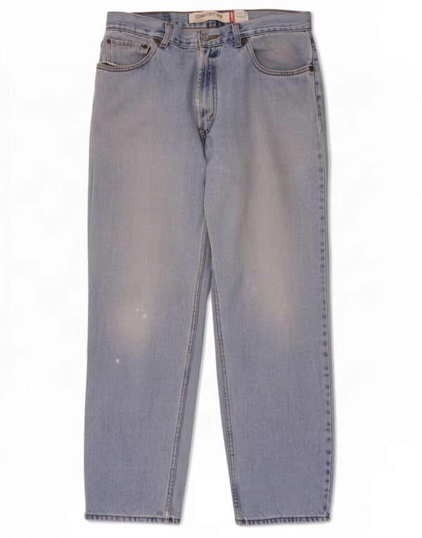 Levi's Mens 560 Comfort Fit Straight Jeans W33 L32 Blue Cotton