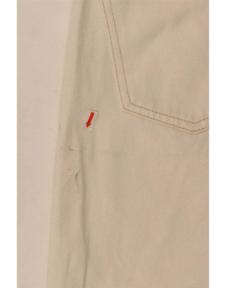 Calça jeans reta feminina Zara EU 40 médio W30 L27 algodão branco