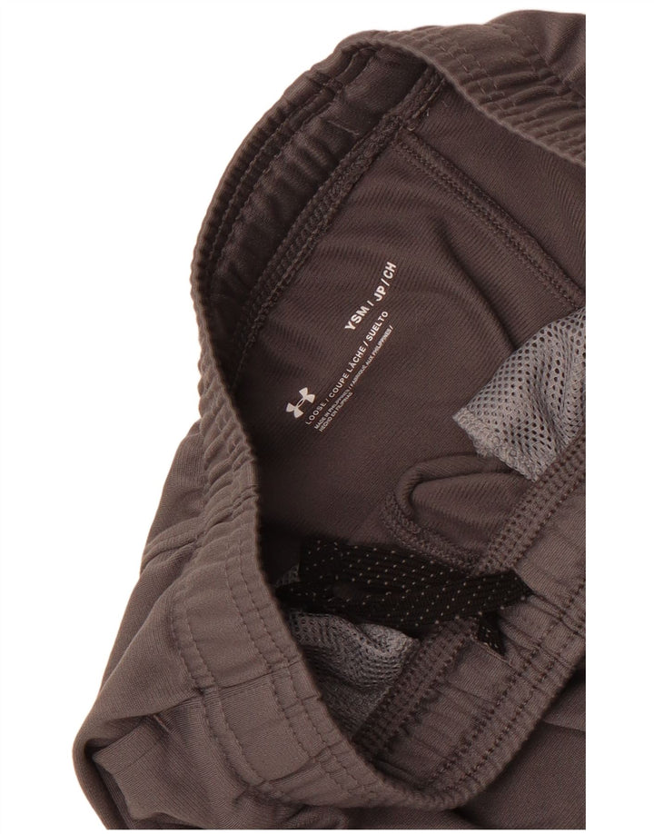 Calça de treino Under Armour Boys 7-8 anos pequeno bloco cinza