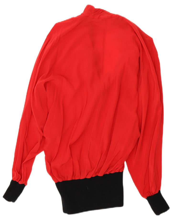 Daniela Massa blusa feminina manga comprida top IT 44 médio vermelho colorblock