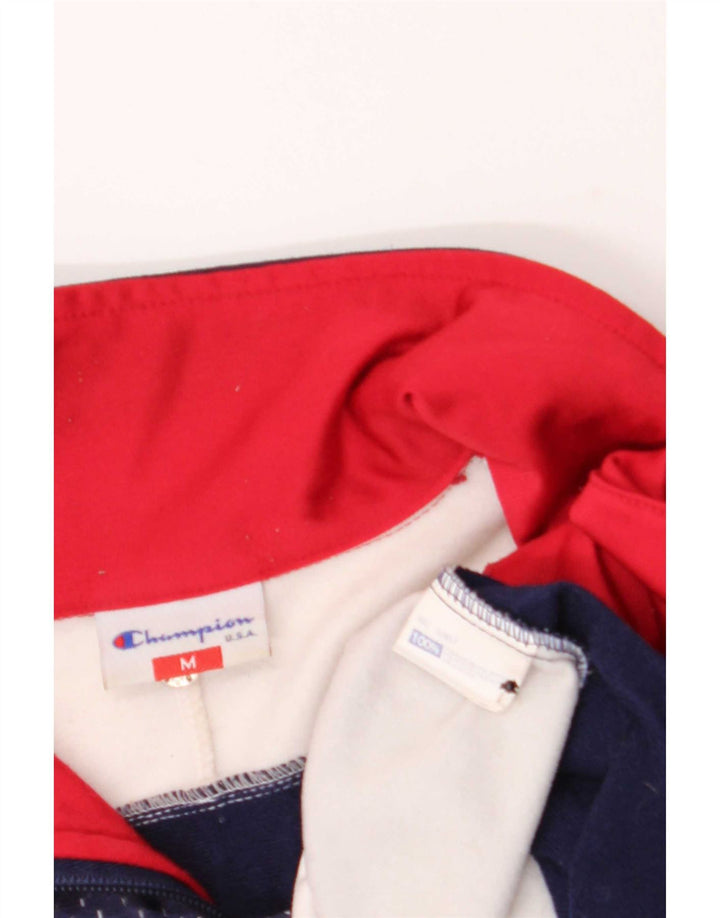 Champion Jaqueta masculina de agasalho médio azul marinho Colorblock