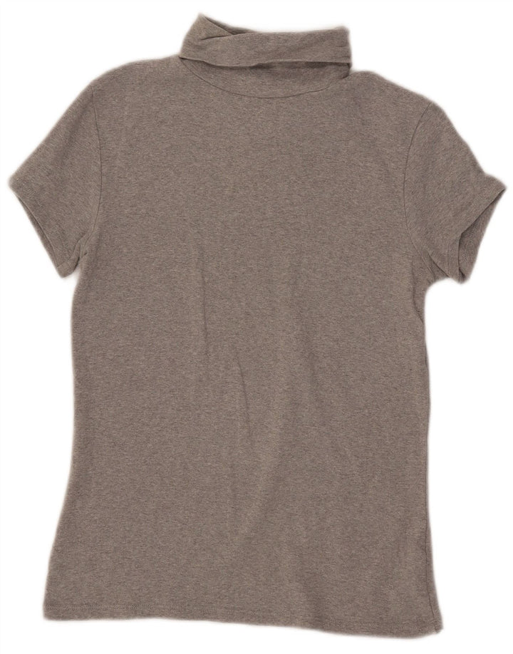 Zara Camiseta Feminina Top UK 18 XL Cinza