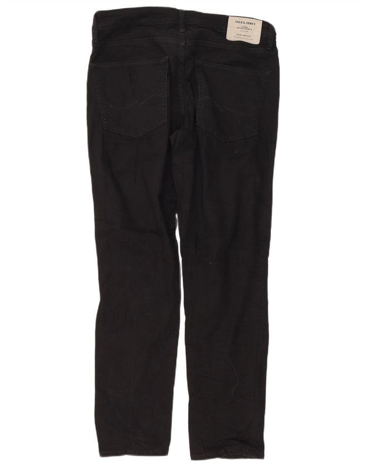 Jack & Jones Masculino Tim Slim Jeans W32 L32 Algodão Preto