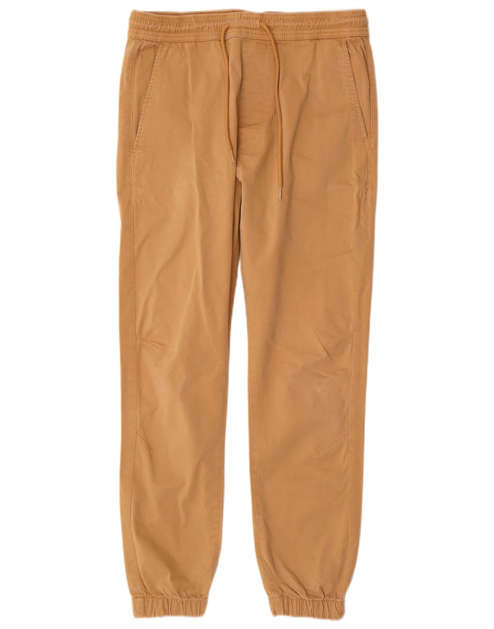 Zara Mens Joggers Calça Casual Médio W32 L28 Bege