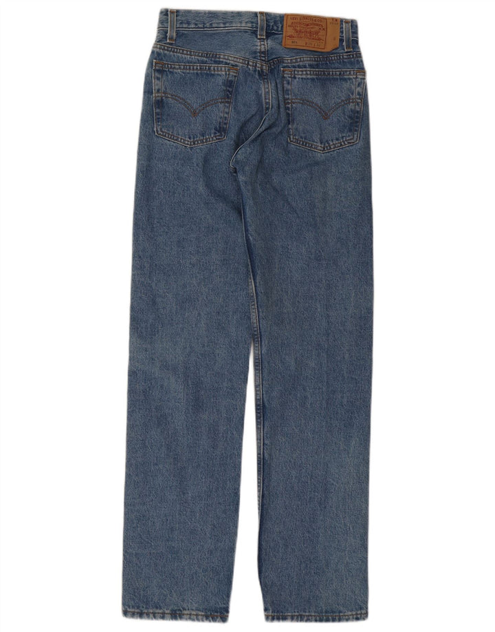 LEVI'S Feminino 501 Slim Jeans W29 L32 Azul Algodão