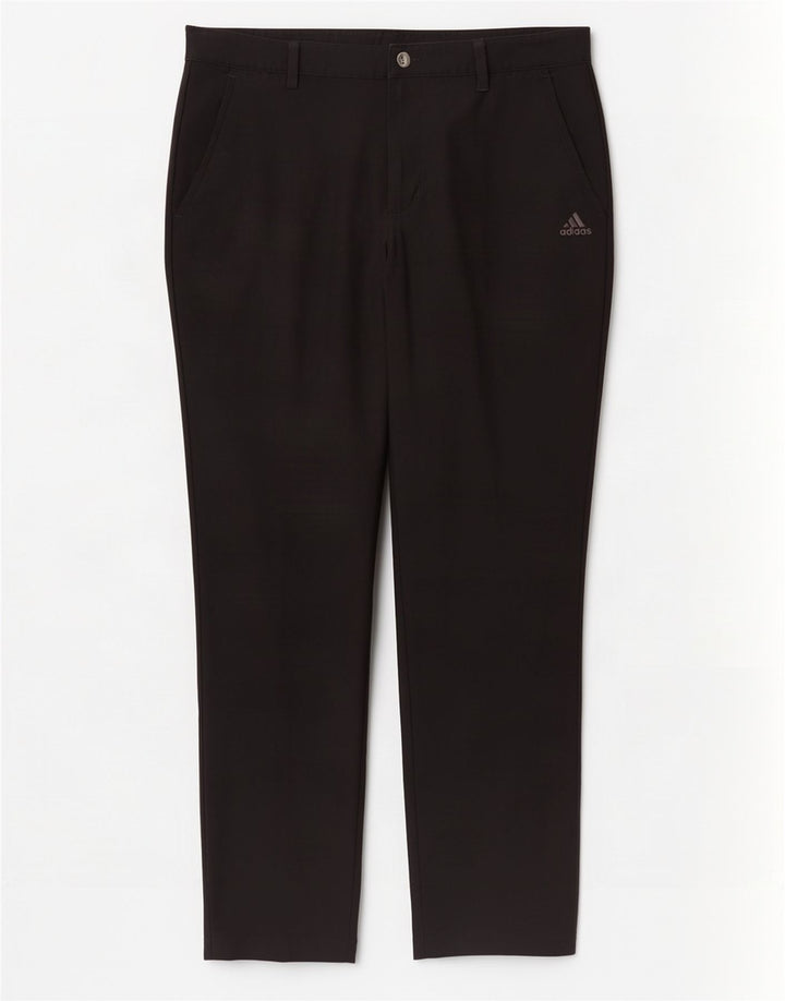 Adidas Mens Slim Chino Calças W34 L32 Poliéster Preto