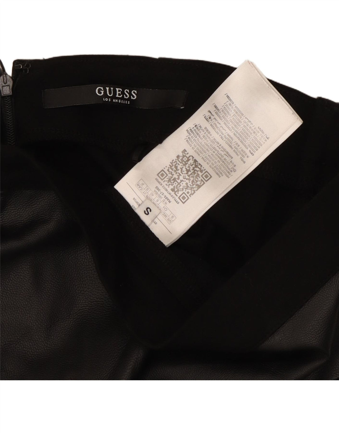 Saia lápis feminina GUESS UK 6 XS W26 poliéster preto