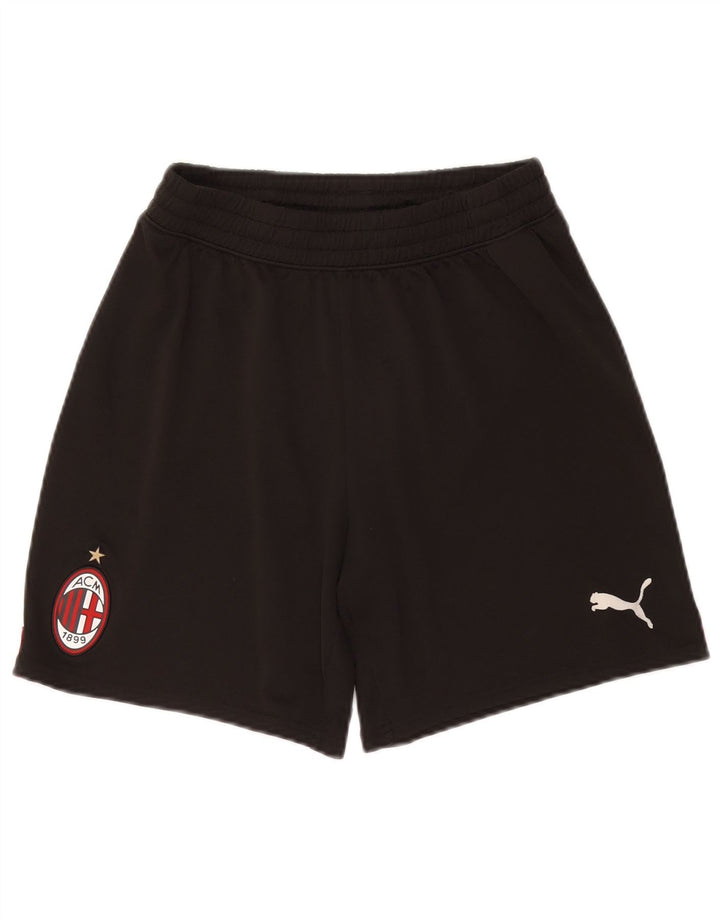 PUMA Womens AC Milan Sport Shorts UK 10 Pequeno Poliéster Preto
