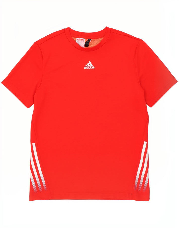 Camiseta Adidas Menino 13-14 Anos Poliéster Vermelho