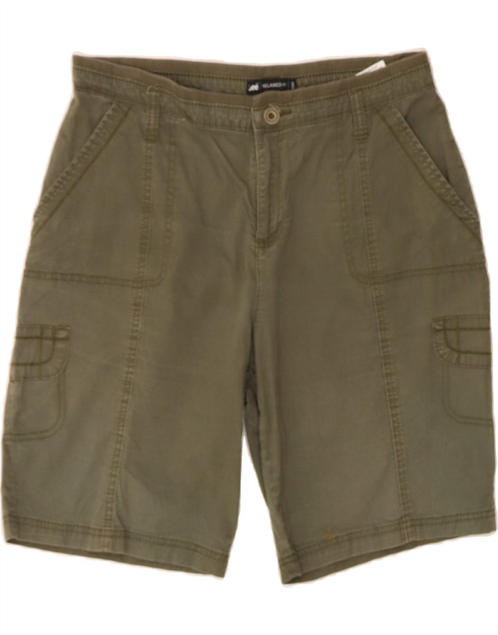 LEE Womens Relaxed Fit Cargo Shorts US 12 Large W32  Green Cotton Vintage Lee and Second-Hand Lee from Messina Hembry 