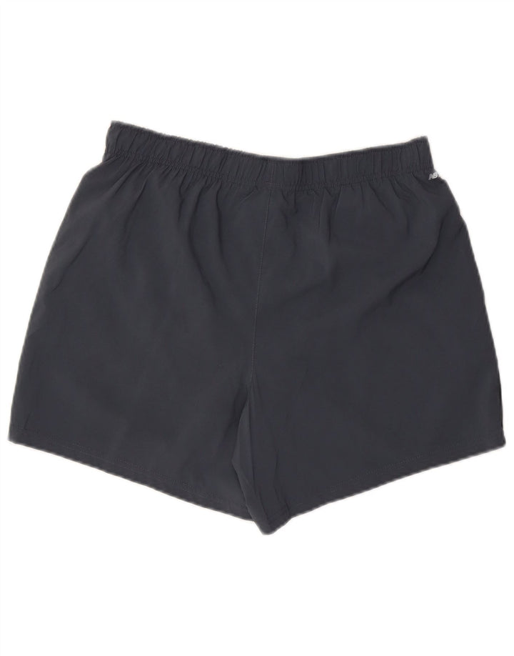 Shorts esportivos masculinos New Balance cinza médio