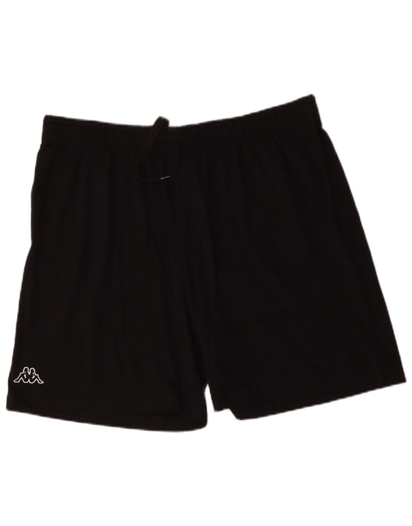 Shorts esportivos masculinos Kappa 3XL algodão preto