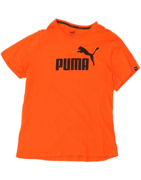 Puma Camiseta Masculina Graphic Top XL Laranja Algodão