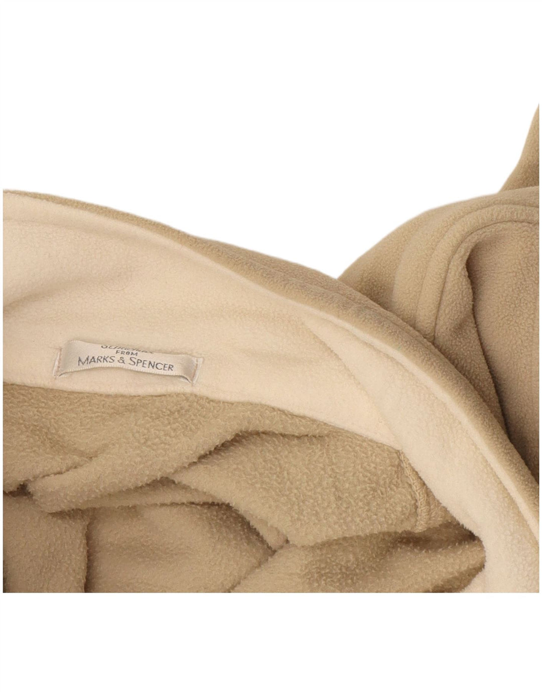 Michael Fleece Jacket Marks & Spencer Feminino Reino Unido 18 XL Bege