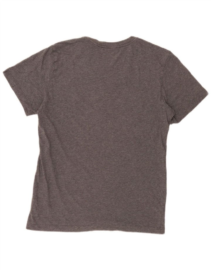 Camiseta Nike Masculina Dri Fit Graphic Top Pequeno Algodão Cinza