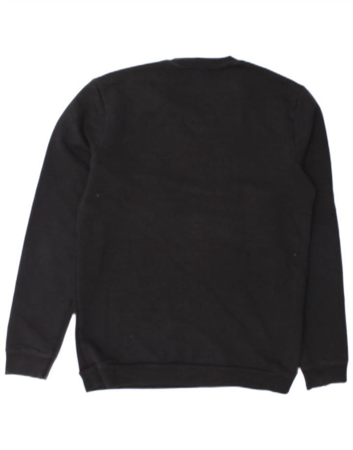 Benetton moletom gráfico masculino jumper médio algodão preto