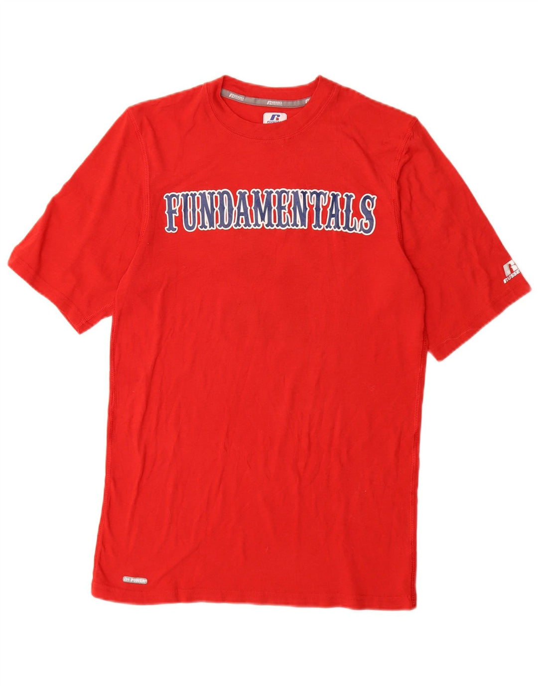 Camiseta gráfica masculina RUSSELL ATLÉTICO pequeno poliéster vermelho