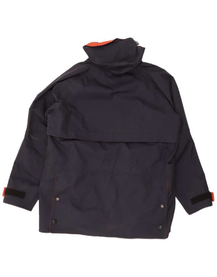 Jaqueta de chuva com capuz Musto Performance masculina Reino Unido 38 Nylon azul marinho médio
