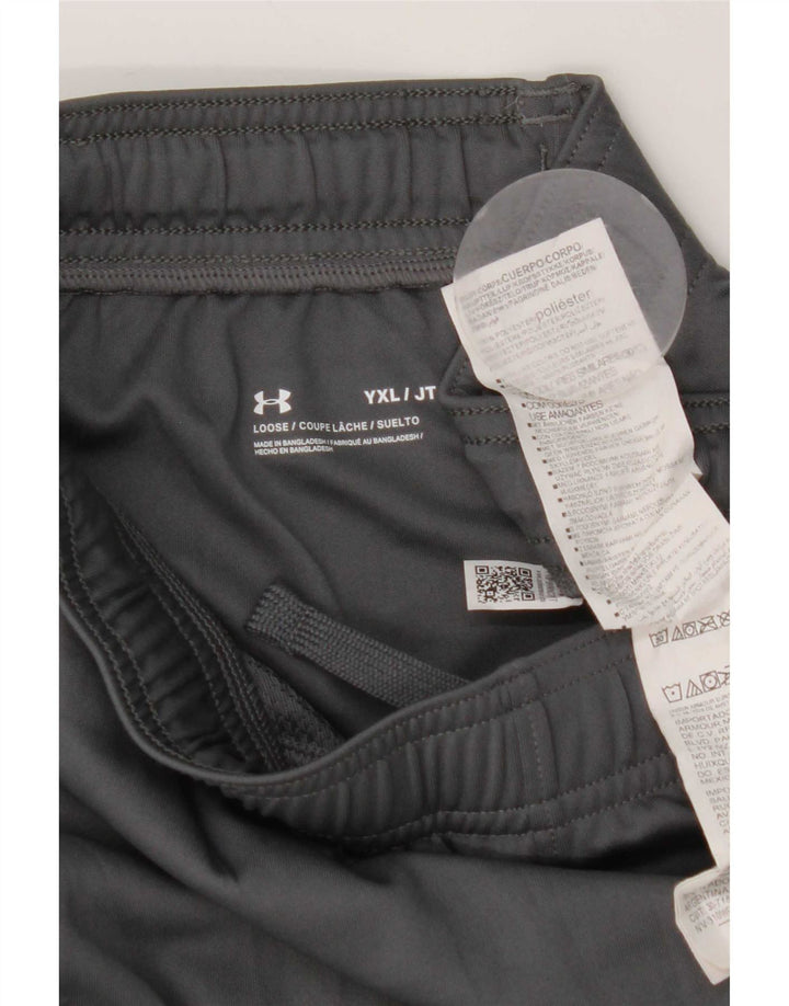 Shorts esportivos masculinos Under Armour 13-14 anos XL cinza poliéster