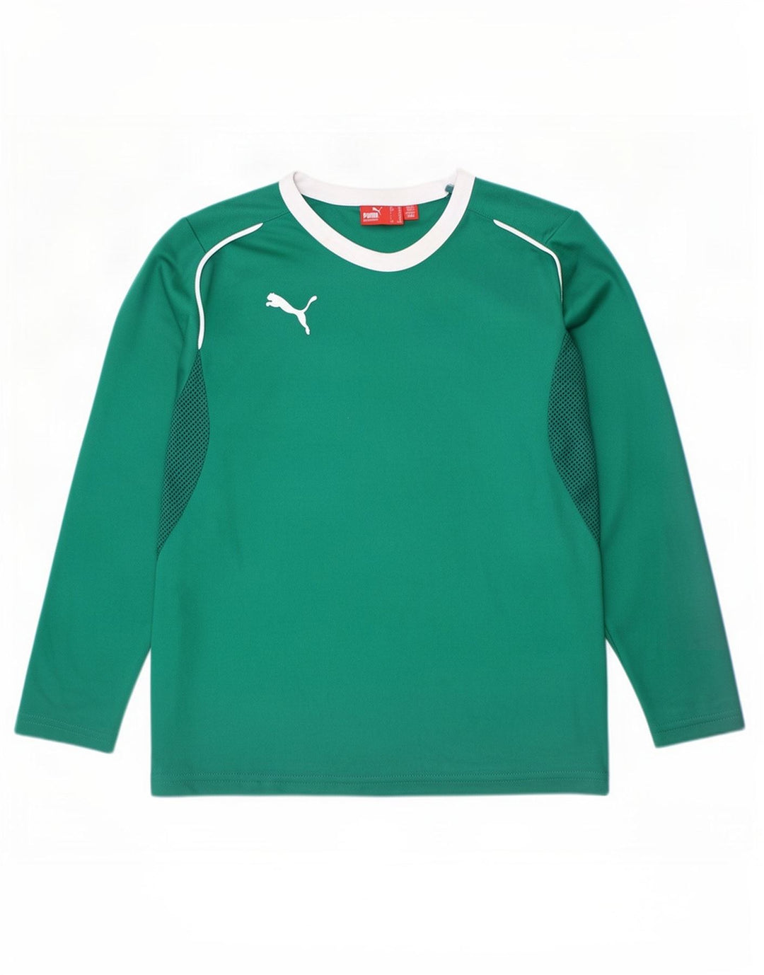 Puma Meninos Top Manga Comprida 9-10 Anos Verde Colorblock
